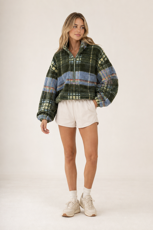 Evergreen Plaid Fleece