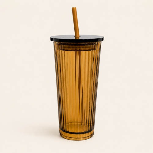Golden Hour Ribbed Cup