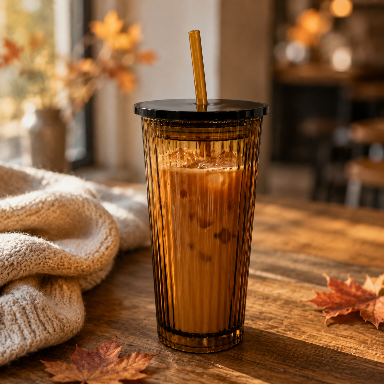 Golden Hour Ribbed Cup