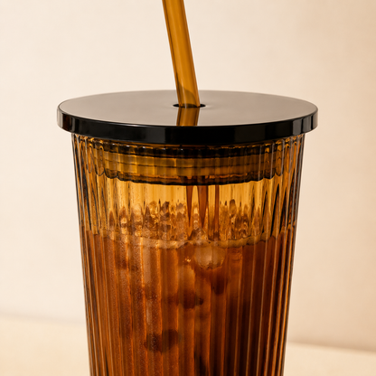 Golden Hour Ribbed Cup